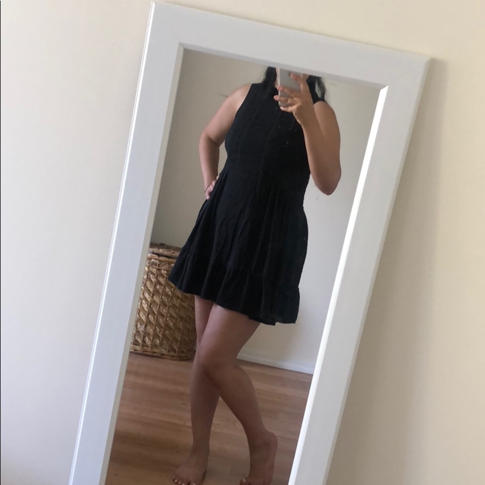 Mini black dress